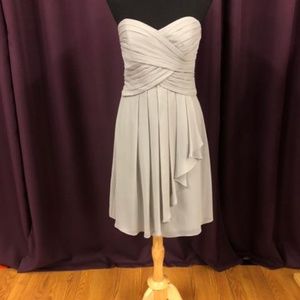 David's Bridal Size 6 Gray Formal Dress